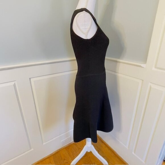 Ronny Kobo Torn LBD Ribbed Bandage Flare LBD Tank Dress Medium - Picture 5 of 7